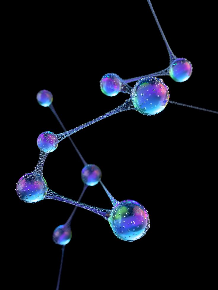 Abstrakte molekulare Research-Visualisierung zu NAD+ – Research Visual