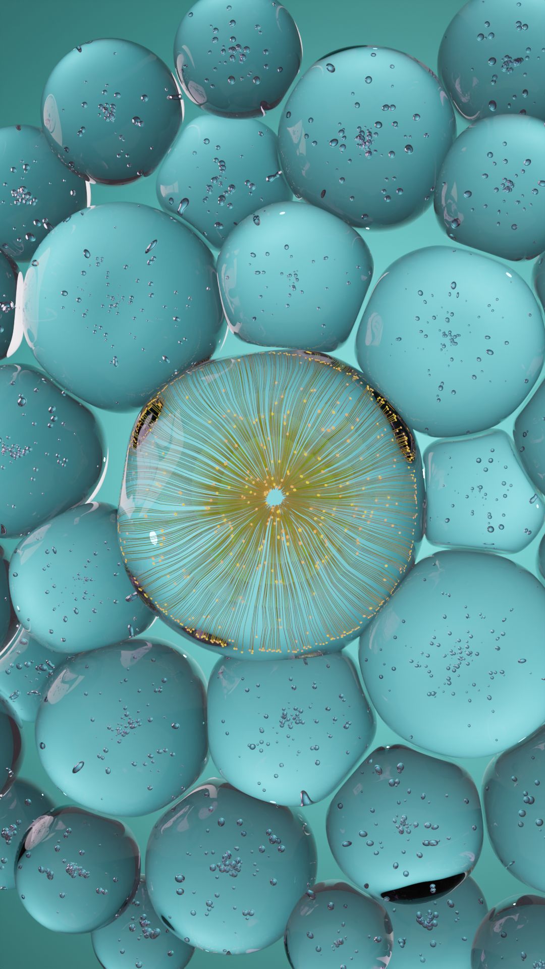 Abstrakte molekulare Research-Visualisierung zu Snap-8 – Research Visual